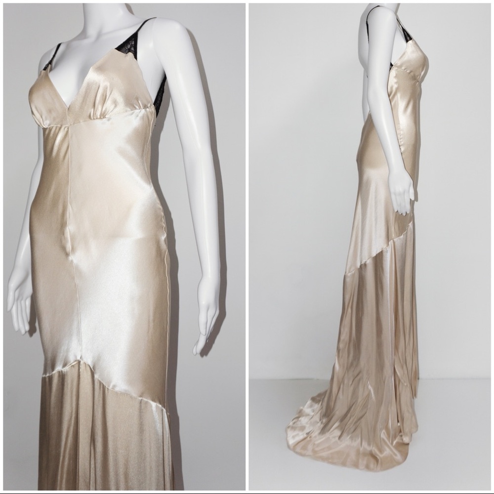— SOLD — Topshop satin maxi dress in good condition.